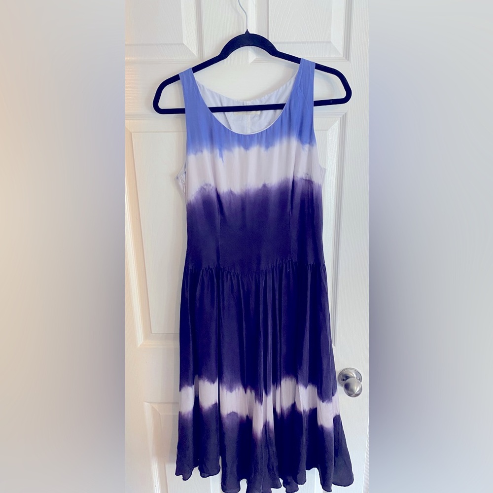 Prada silk dress, tie dye, size 46